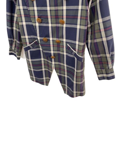 Vivienne Westwood RED LABEL（ヴィヴィアンウエストウッドレッドレーベル）Vivienne Westwood RED LABEL (ヴィヴィアンウエストウッドレッドレーベル) ジャケット ブルー×グリーン サイズ:2の古着・服飾アイテム
