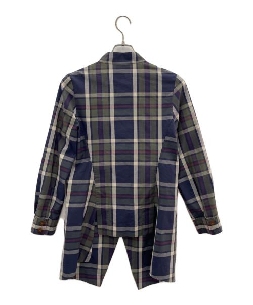 Vivienne Westwood RED LABEL（ヴィヴィアンウエストウッドレッドレーベル）Vivienne Westwood RED LABEL (ヴィヴィアンウエストウッドレッドレーベル) ジャケット ブルー×グリーン サイズ:2の古着・服飾アイテム