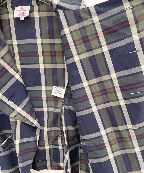Vivienne Westwood RED LABEL（ヴィヴィアンウエストウッドレッドレーベル）Vivienne Westwood RED LABEL (ヴィヴィアンウエストウッドレッドレーベル) ジャケット ブルー×グリーン サイズ:2の古着・服飾アイテム
