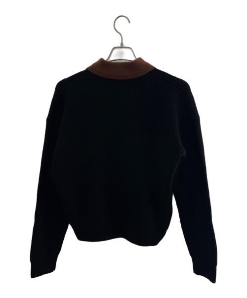 FRED PERRY（フレッドペリー）FRED PERRY (フレッドペリー) 厚手ニット ブラック×ブラウン サイズ:10 未使用品の古着・服飾アイテム