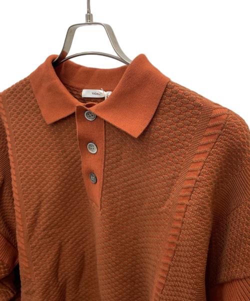 yashiki（ヤシキ）YASHIKI (ヤシキ) 長袖ポロシャツ ブラウン サイズ:1 未使用品の古着・服飾アイテム