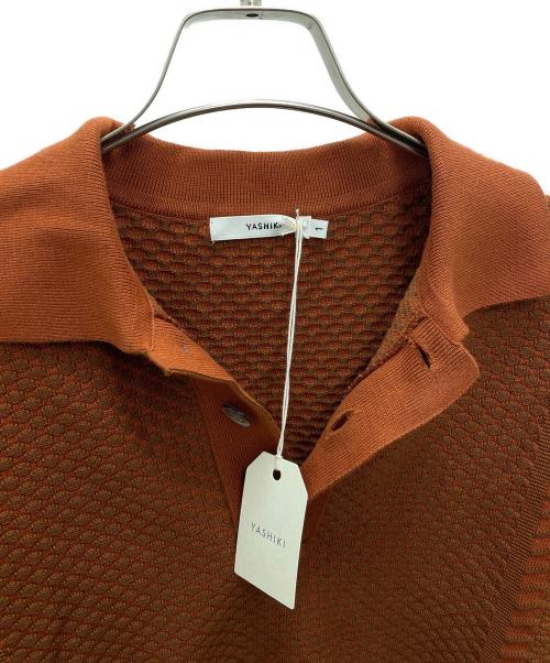yashiki（ヤシキ）YASHIKI (ヤシキ) 長袖ポロシャツ ブラウン サイズ:1 未使用品の古着・服飾アイテム