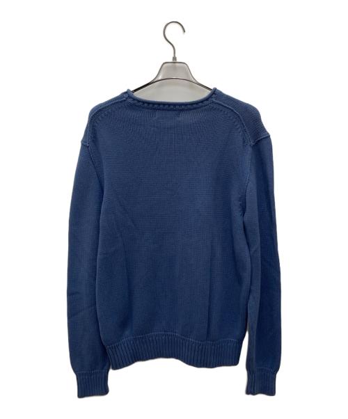 POLO RALPH LAUREN（ポロ・ラルフローレン）POLO RALPH LAUREN (ポロ・ラルフローレン) 厚手ニット ブルー サイズ:Mの古着・服飾アイテム