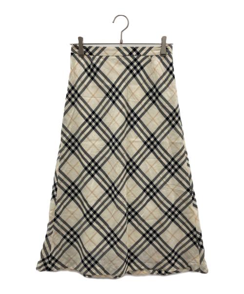 BURBERRY LONDON（バーバリーロンドン）BURBERRY LONDON (バーバリーロンドン) チェックスカート ベージュ サイズ:38の古着・服飾アイテム