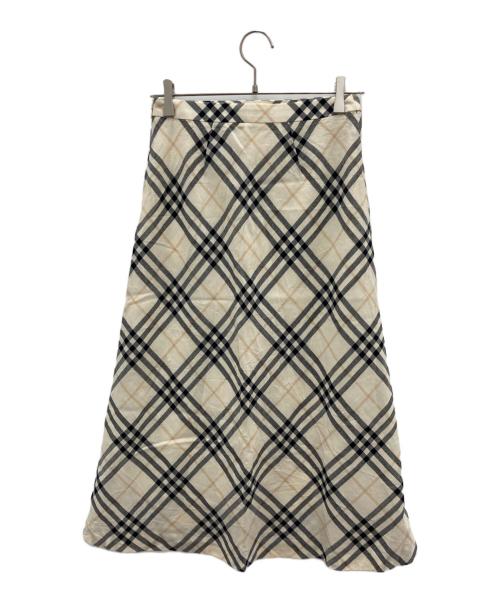 BURBERRY LONDON（バーバリーロンドン）BURBERRY LONDON (バーバリーロンドン) チェックスカート ベージュ サイズ:38の古着・服飾アイテム
