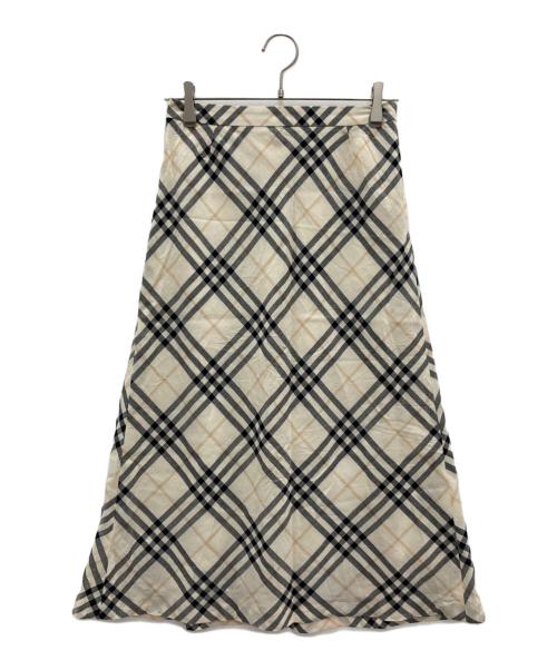 BURBERRY LONDON（バーバリーロンドン）BURBERRY LONDON (バーバリーロンドン) チェックスカート ベージュ サイズ:38の古着・服飾アイテム
