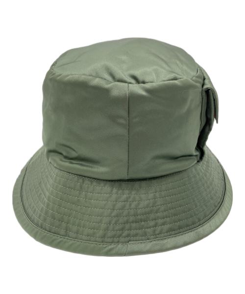 PORTER（ポーター）PORTER (ポーター) BEAMS (ビームス) バケットハット グリーン×オレンジの古着・服飾アイテム
