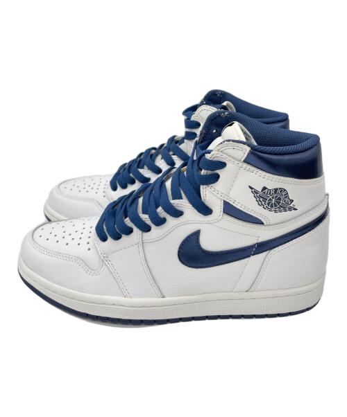 NIKE（ナイキ）NIKE (ナイキ) ハイカットスニーカー ホワイト×ネイビー サイズ:26 未使用品の古着・服飾アイテム