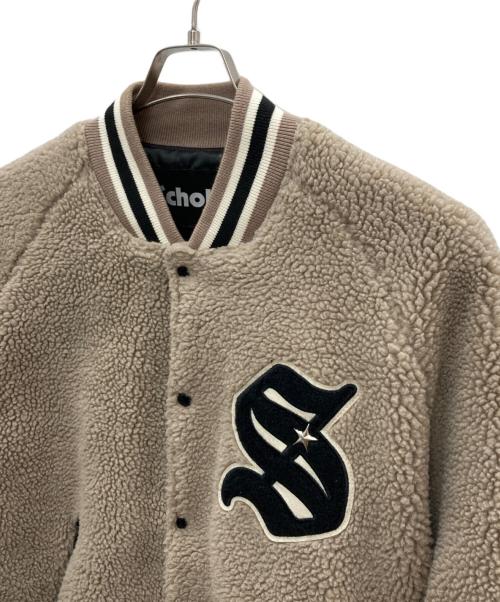 Schott（ショット）Schott (ショット) ボアスタジアムジャケット ベージュ サイズ:Mの古着・服飾アイテム