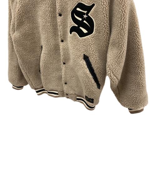 Schott（ショット）Schott (ショット) ボアスタジアムジャケット ベージュ サイズ:Mの古着・服飾アイテム