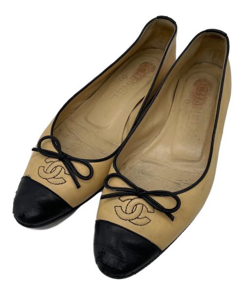 CHANEL（シャネル）CHANEL (シャネル) パンプス ベージュ サイズ:22.5cmの古着・服飾アイテム