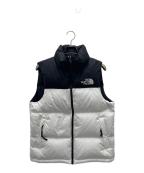 THE NORTH FACEザ ノース フェイス）の古着「ヌプシダウンベスト」｜ホワイト×ブラック