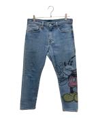 LEVI'S×DISNEYリーバイス×ディズニー）の古着「デニムパンツ」｜ブルー