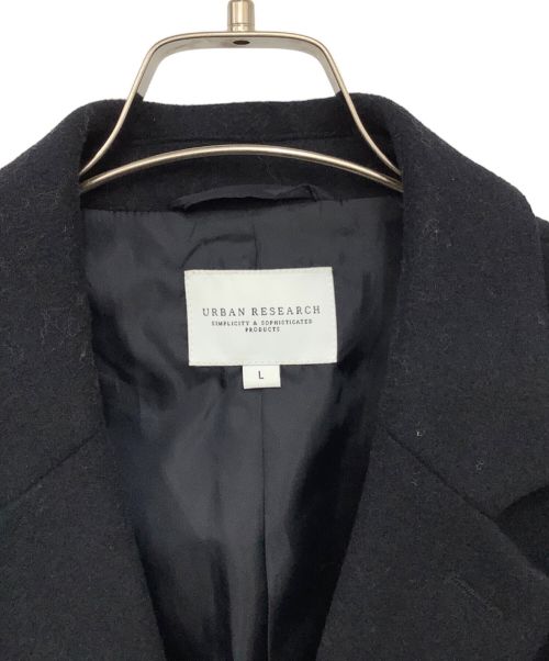 URBAN RESEARCH（アーバンリサーチ）URBAN RESEARCH (アーバンリサーチ) ウール混コート ネイビー サイズ:Lの古着・服飾アイテム