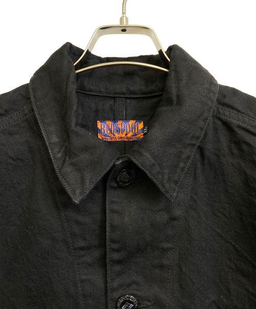 BUDSPOOL（バッズプール）BUDSPOOL (バッズプール) GAKKIN (ガッキン) デニムジャケット ブラック サイズ:XLの古着・服飾アイテム