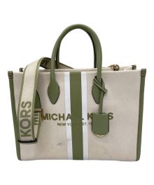 MICHAEL KORS（マイケル・コース）の古着「ハンドバッグ」｜ピスタチオ×アイボリー