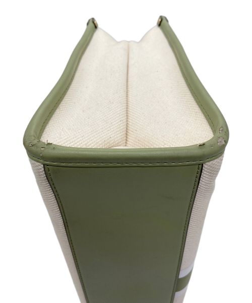 MICHAEL KORS（マイケル・コース）MICHAEL KORS (マイケルコース) ハンドバッグ ピスタチオ×アイボリーの古着・服飾アイテム