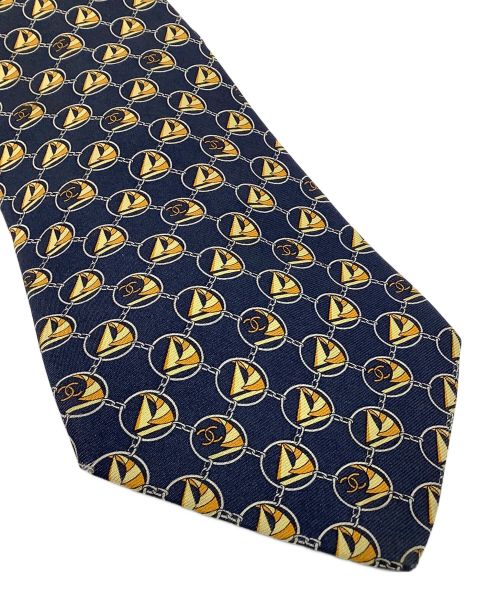 CHANEL（シャネル）CHANEL (シャネル) ネクタイ ネイビー サイズ:FREEの古着・服飾アイテム