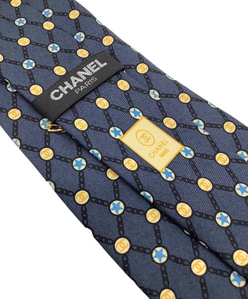 CHANEL（シャネル）CHANEL (シャネル) ネクタイ ネイビー サイズ:FREEの古着・服飾アイテム