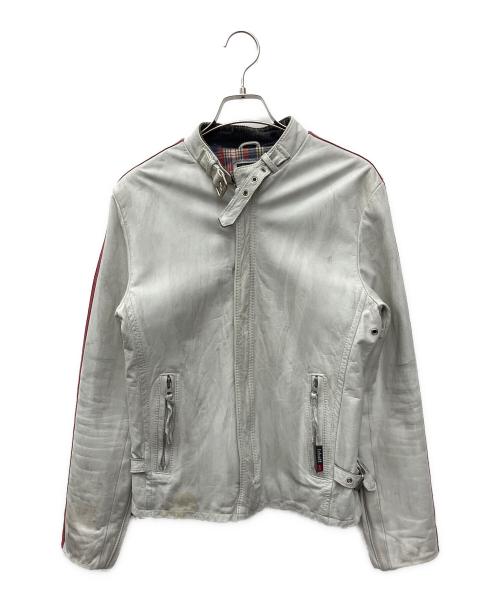 Schott（ショット）Schott (ショット) シングルライダースジャケット ホワイト サイズ:Ｓの古着・服飾アイテム