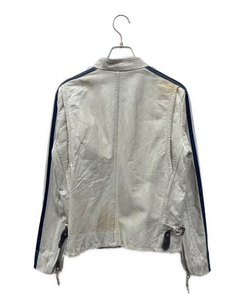 Schott（ショット）Schott (ショット) シングルライダースジャケット ホワイト サイズ:Ｓの古着・服飾アイテム