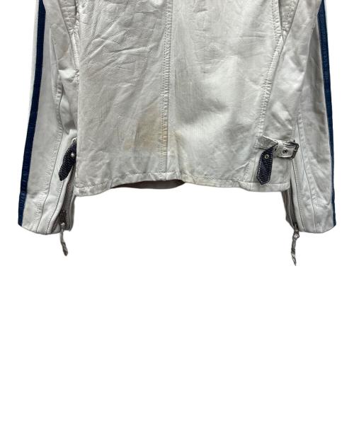 Schott（ショット）Schott (ショット) シングルライダースジャケット ホワイト サイズ:Ｓの古着・服飾アイテム