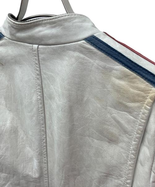 Schott（ショット）Schott (ショット) シングルライダースジャケット ホワイト サイズ:Ｓの古着・服飾アイテム