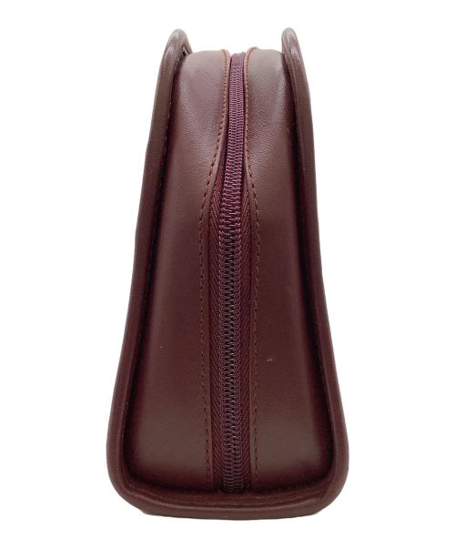 Cartier（カルティエ）Cartier (カルティエ) ハンドポーチ ボルドーの古着・服飾アイテム