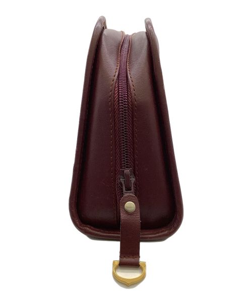 Cartier（カルティエ）Cartier (カルティエ) ハンドポーチ ボルドーの古着・服飾アイテム