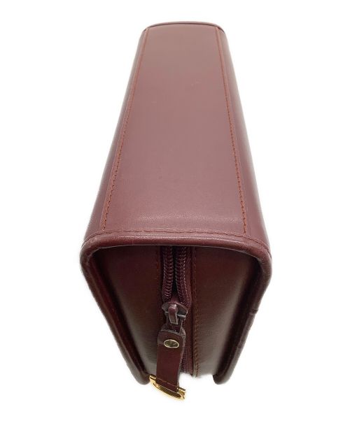 Cartier（カルティエ）Cartier (カルティエ) ハンドポーチ ボルドーの古着・服飾アイテム