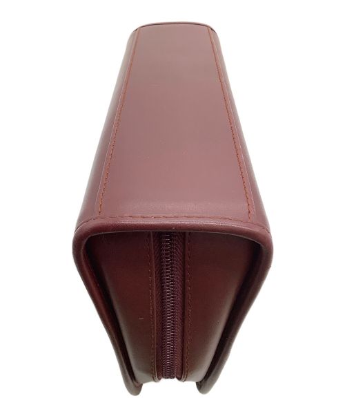 Cartier（カルティエ）Cartier (カルティエ) ハンドポーチ ボルドーの古着・服飾アイテム