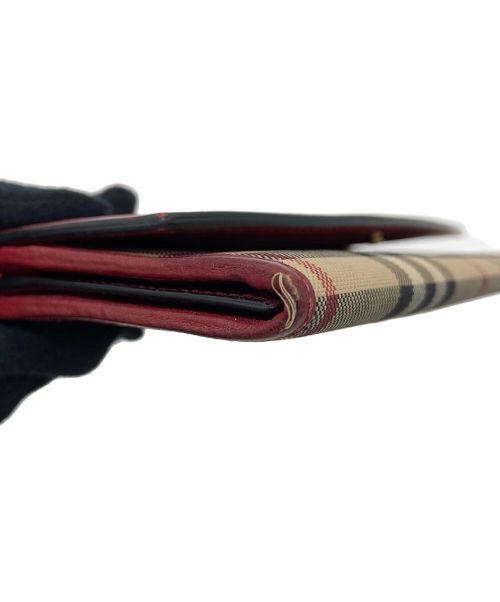 BRBERRY（バーバリー）BRBERRY (バーバリー) 長財布 レッドの古着・服飾アイテム