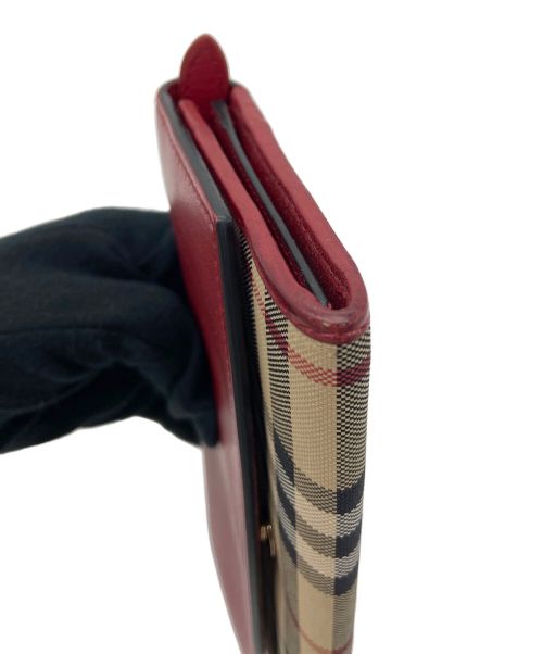 BRBERRY（バーバリー）BRBERRY (バーバリー) 長財布 レッドの古着・服飾アイテム