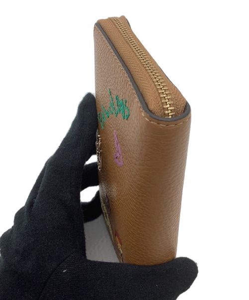 COACH（コーチ）COACH (コーチ) 2つ折り財布 ベージュの古着・服飾アイテム