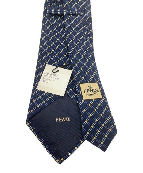 FENDI（フェンディ）FENDI (フェンディ) ネクタイ ブルー サイズ:FREEの古着・服飾アイテム