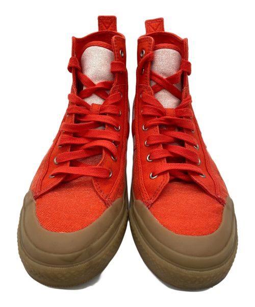 DISEL（ディーゼル）DISEL (ディーゼル) ハイカットスニーカー レッド サイズ:26.5cmの古着・服飾アイテム