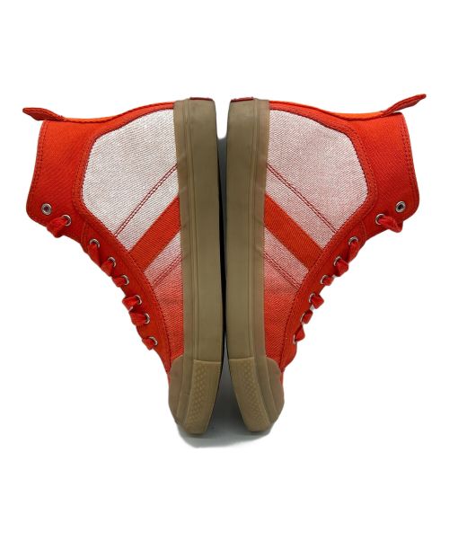 DISEL（ディーゼル）DISEL (ディーゼル) ハイカットスニーカー レッド サイズ:26.5cmの古着・服飾アイテム