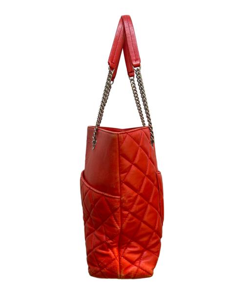 CHANEL（シャネル）CHANEL (シャネル) チェーントートバッグ レッドの古着・服飾アイテム