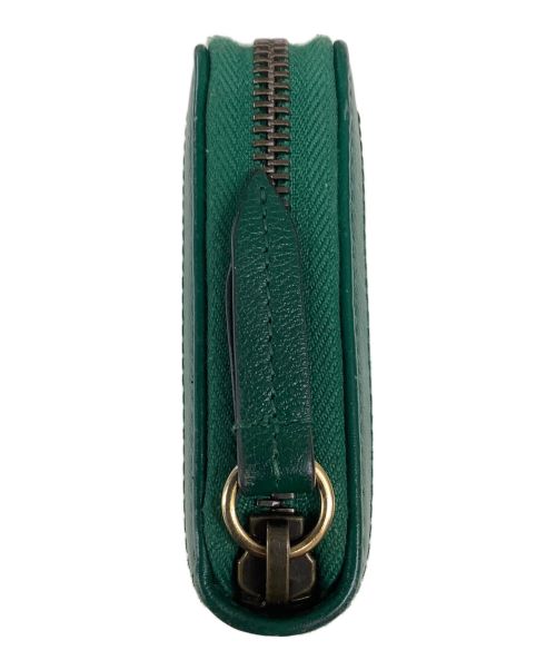 GUCCI（グッチ）GUCCI (グッチ) バンブー　ラウンドファスナー長財布 グリーンの古着・服飾アイテム