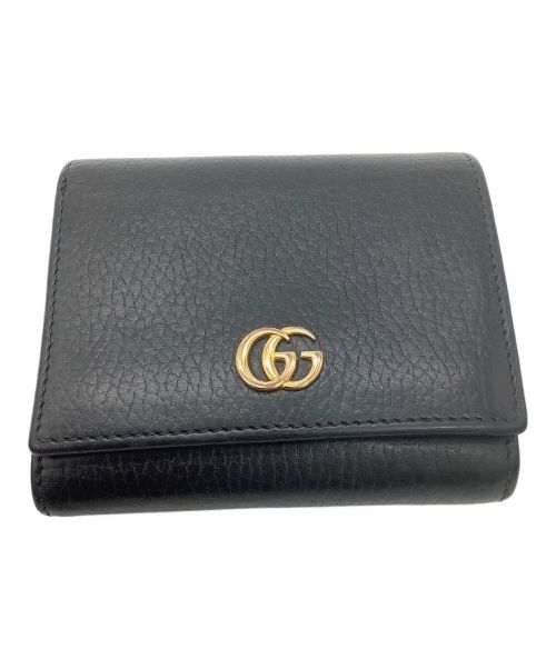 GUCCI（グッチ）GUCCI (グッチ) 2つ折り財布 ブラックの古着・服飾アイテム