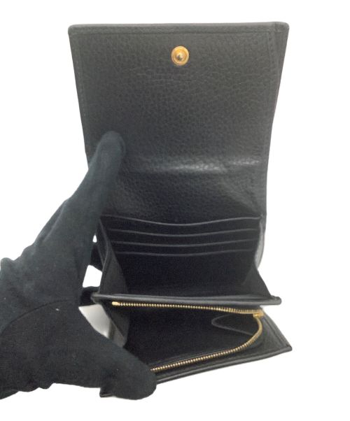 GUCCI（グッチ）GUCCI (グッチ) 2つ折り財布 ブラックの古着・服飾アイテム