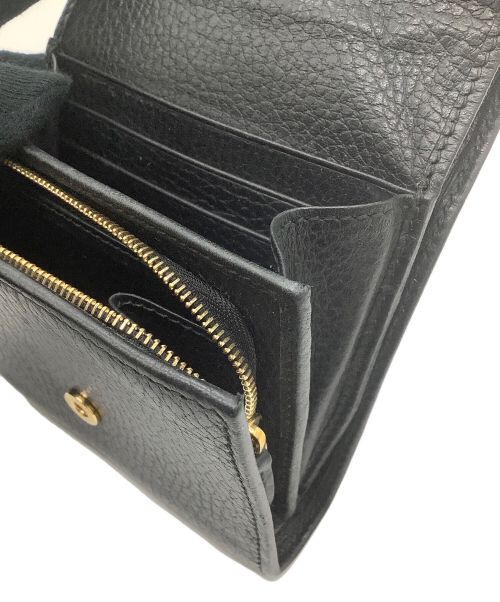 GUCCI（グッチ）GUCCI (グッチ) 2つ折り財布 ブラックの古着・服飾アイテム