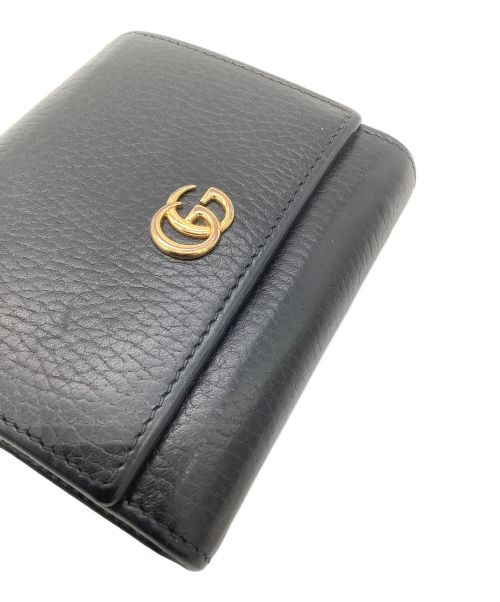 GUCCI（グッチ）GUCCI (グッチ) 2つ折り財布 ブラックの古着・服飾アイテム