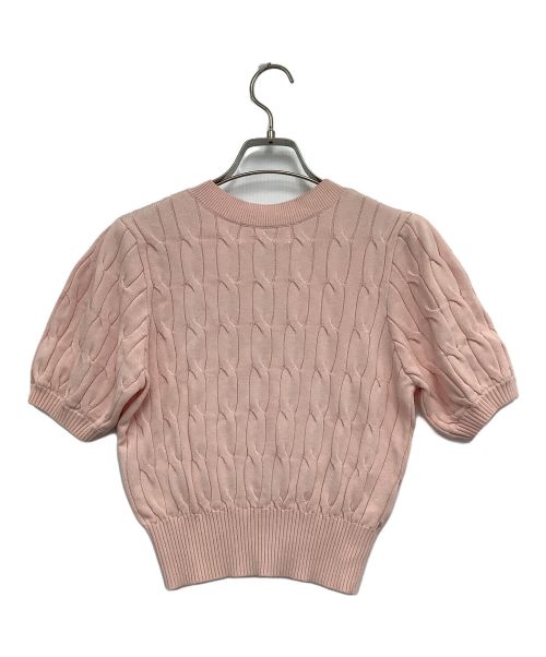 Lily Brown（リリーブラウン）Lily Brown (リリーブラウン) ケーブルニット ピンク サイズ:ONEの古着・服飾アイテム