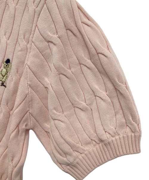 Lily Brown（リリーブラウン）Lily Brown (リリーブラウン) ケーブルニット ピンク サイズ:ONEの古着・服飾アイテム