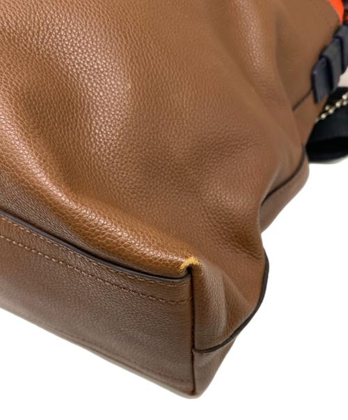 COACH（コーチ）COACH (コーチ) 2WAYバッグ オレンジ×ブラウン サイズ:表記無しの古着・服飾アイテム