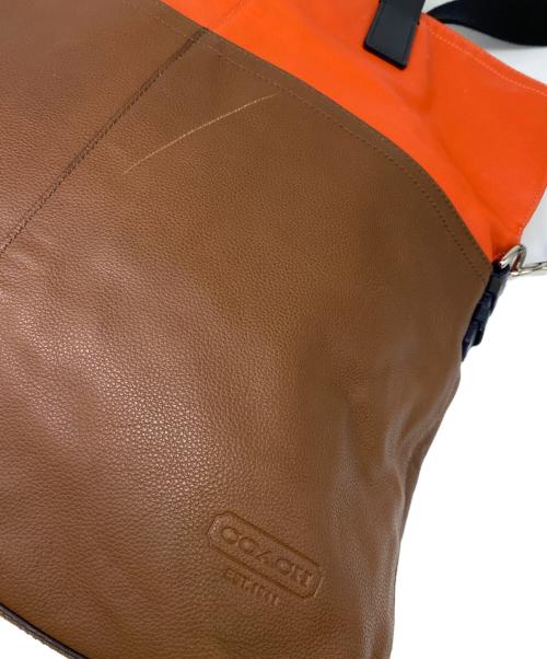 COACH（コーチ）COACH (コーチ) 2WAYバッグ オレンジ×ブラウン サイズ:表記無しの古着・服飾アイテム