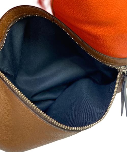 COACH（コーチ）COACH (コーチ) 2WAYバッグ オレンジ×ブラウン サイズ:表記無しの古着・服飾アイテム