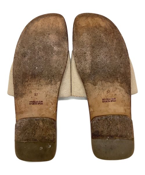 HERMES（エルメス）HERMES (エルメス) サンダル ブラウン サイズ:37の古着・服飾アイテム