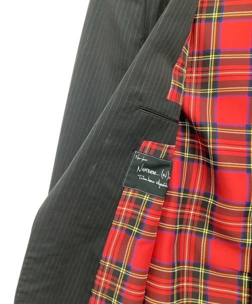 NUMBER (N)INE（ナンバーナイン）NUMBER (N)INE (ナンバーナイン) テーラードジャケット ブラック サイズ:3の古着・服飾アイテム